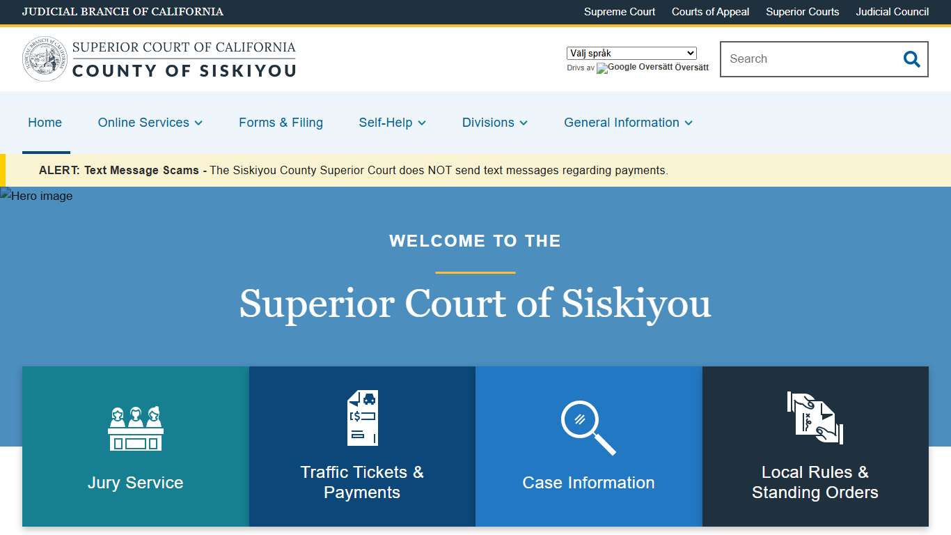 Home Superior Court of California County of Siskiyou